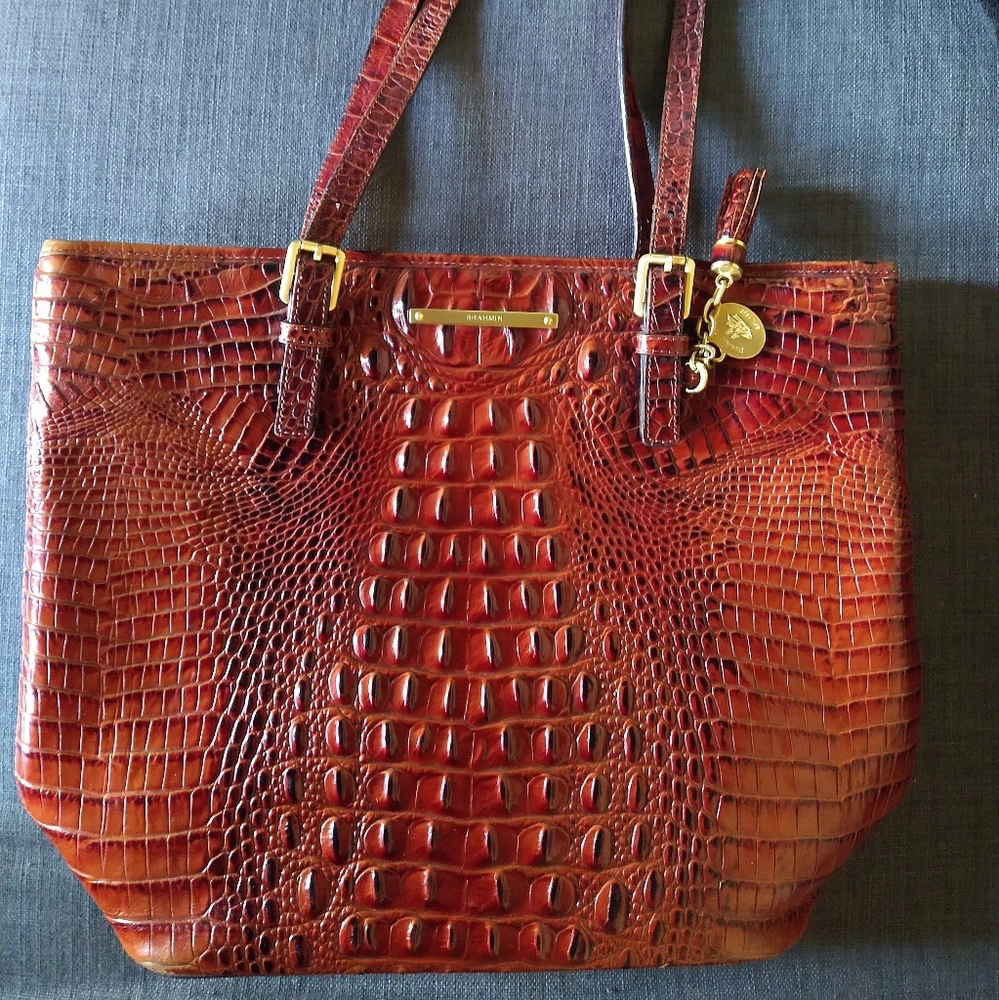 Brahmin Pecan Large Asher Tote (used)